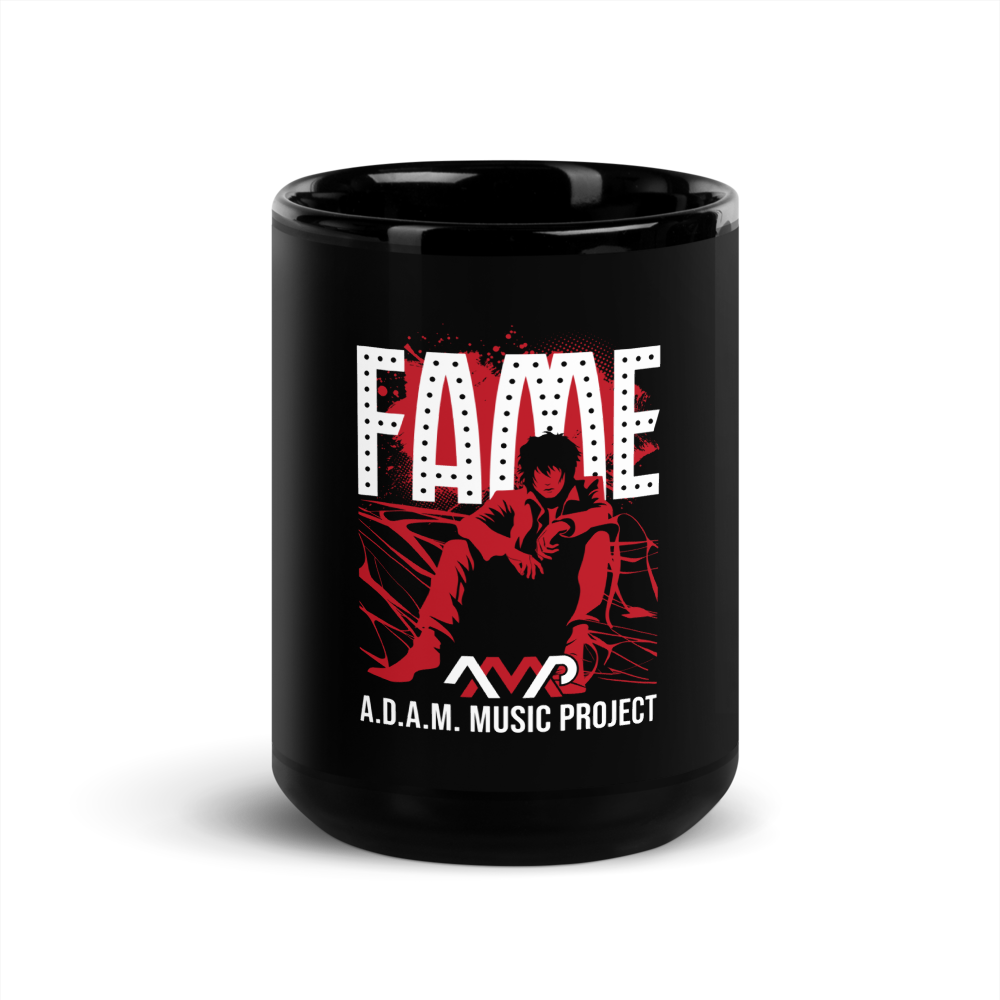 AMP - FAME Black Glossy Mug